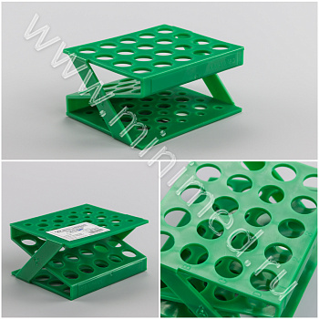 Штатив медицинский полимерный по ТУ 9464-017-29508133-2014, для пробирок ШПА-20, Z-образный на 20 гн