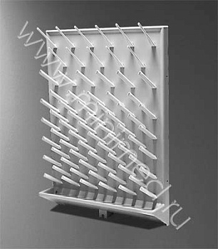 Сушилка для лабораторной посуды, п/с,450*630*110мм, на 72 предм.,Kartell, уп.1шт