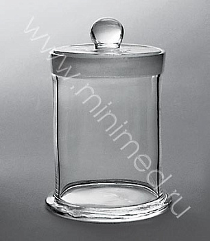 Сосуд для музейных препаратов,D=120 мм,Н=300 мм, 3400 мл, уп.1/8 шт