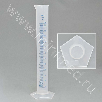 Цилиндр 250мл с дел.,высокий,п/п-Kartell,уп.1/12 шт