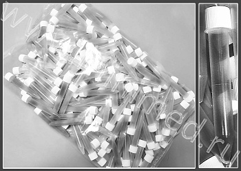 Пробирка лабораторная 13,5 мл,коническая,16*110 мм, с винт.кр., б/дел., п/c, Aptaca, уп. 150 шт./кор