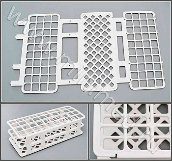 Штатив для пробирок диам.21,п/п, 40 гнезд, уп.5/50 шт