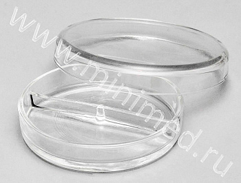 Чашка микробиологическая (Петри) ЧМ, 100*20 мм, 2-секционная, по ТУ 9464-021-29508133-2016,уп.12 шт