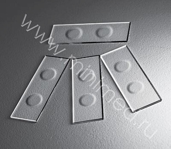 Стекло для микропрепаратов по ТУ 9464-012-52876859-2014, предметное, СП-7104 с 2-мя лунками, 26*76 м